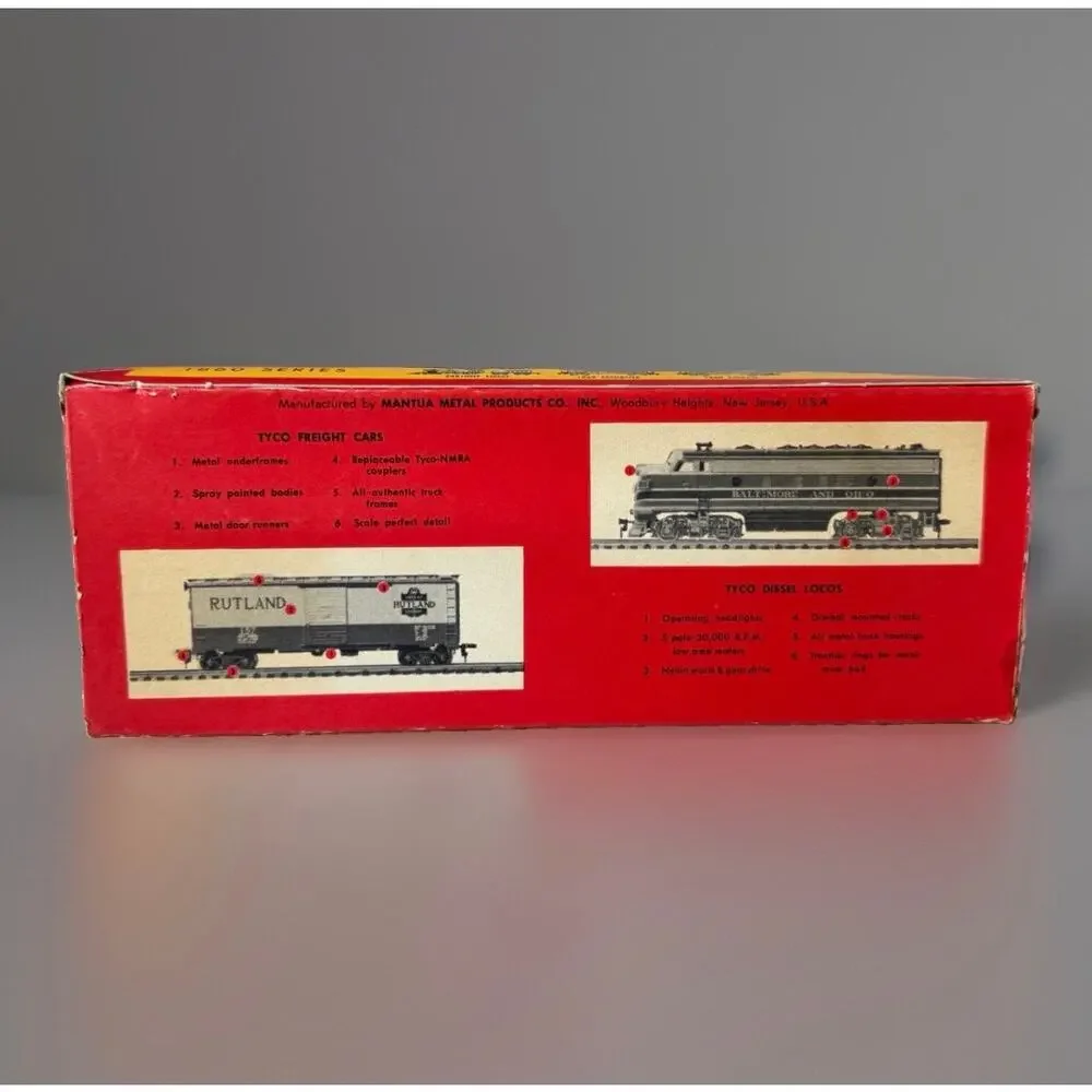 Vintage TYCO HO Scale Great Northern Flat Car Cable Reel Load T335A:298 w/ Box